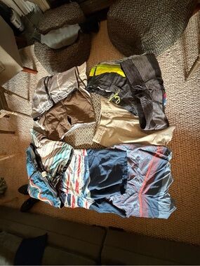 O'Neill Men's Multicolor Swim Trunks - Blue, Black, Brown, Yellow